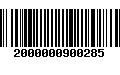 Código de Barras 2000000900285