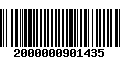 Código de Barras 2000000901435