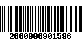 Código de Barras 2000000901596