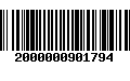 Código de Barras 2000000901794