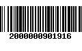 Código de Barras 2000000901916