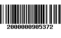 Código de Barras 2000000905372