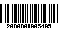 Código de Barras 2000000905495