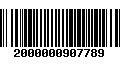 Código de Barras 2000000907789