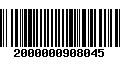 Código de Barras 2000000908045