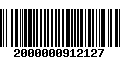 Código de Barras 2000000912127