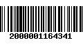 Código de Barras 2000001164341