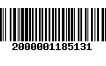 Código de Barras 2000001185131