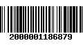 Código de Barras 2000001186879