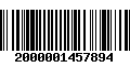 Código de Barras 2000001457894