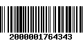 Código de Barras 2000001764343