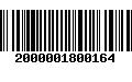 Código de Barras 2000001800164