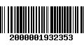 Código de Barras 2000001932353