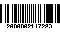 Código de Barras 2000002117223