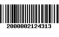 Código de Barras 2000002124313