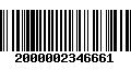 Código de Barras 2000002346661