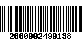 Código de Barras 2000002499138