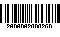 Código de Barras 2000002808268