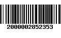 Código de Barras 2000002852353