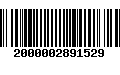 Código de Barras 2000002891529