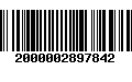 Código de Barras 2000002897842