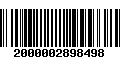 Código de Barras 2000002898498