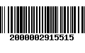 Código de Barras 2000002915515