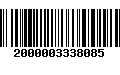 Código de Barras 2000003338085