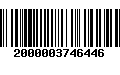 Código de Barras 2000003746446