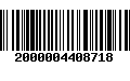 Código de Barras 2000004408718