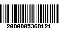 Código de Barras 2000005360121