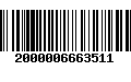 Código de Barras 2000006663511