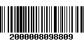 Código de Barras 2000008098809