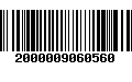 Código de Barras 2000009060560