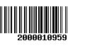 Código de Barras 2000010959