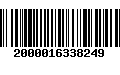 Código de Barras 2000016338249