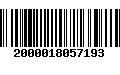 Código de Barras 2000018057193