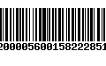 Código de Barras 200005600158222851