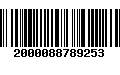 Código de Barras 2000088789253