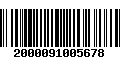 Código de Barras 2000091005678