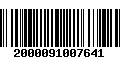 Código de Barras 2000091007641