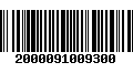 Código de Barras 2000091009300