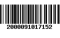 Código de Barras 2000091017152