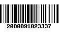 Código de Barras 2000091023337