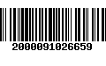 Código de Barras 2000091026659