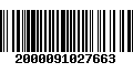 Código de Barras 2000091027663