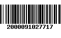 Código de Barras 2000091027717