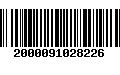 Código de Barras 2000091028226