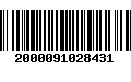 Código de Barras 2000091028431