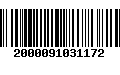 Código de Barras 2000091031172